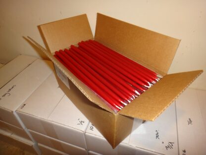 10lb 3/8" Red Beeswax Paschal Tapers - Image 4