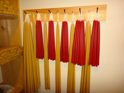 10lb 3/8" Red Beeswax Paschal Tapers - Image 5