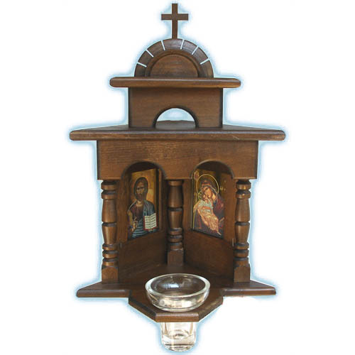 Kiot for Home – Double Icon – Corner with glass oil cup – Holy ...