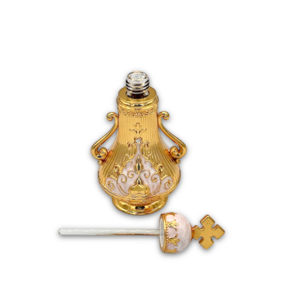 Small Holy Oil Vessel for Anointing with enamel - Image 2