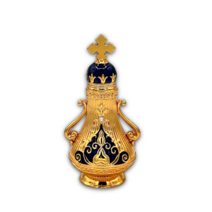 Small Holy Oil Vessel for Anointing with enamel - Image 3