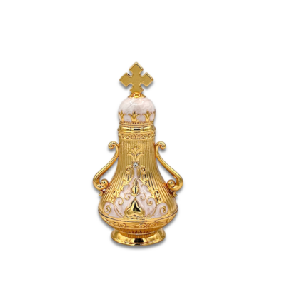 Small Holy Oil Vessel for Anointing with enamel